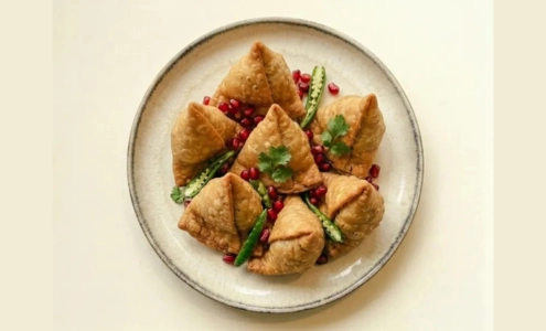 Fresh Indian ingredients and cooking process