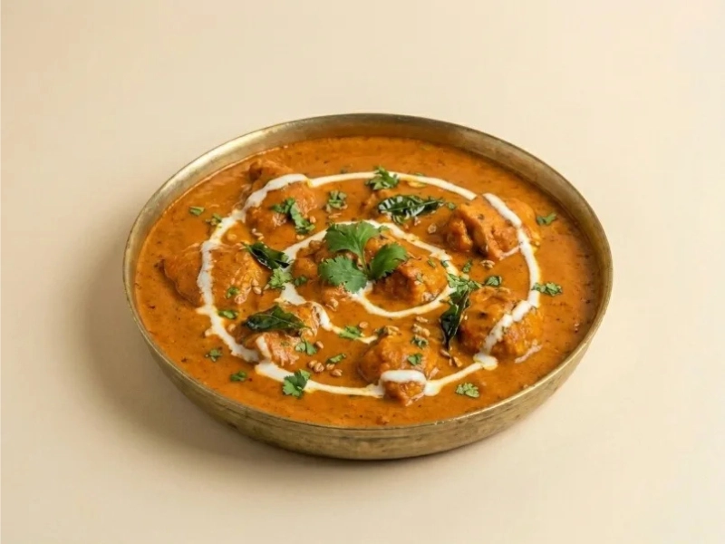 Chicken Tikka Masala — grilled chicken in creamy curry